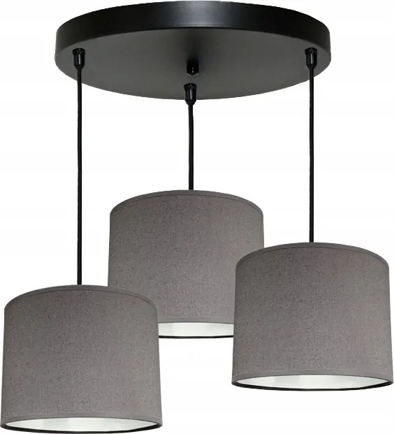 Függő Lámpa Csillár Lámpabúra Szürke Led Mennyezeti