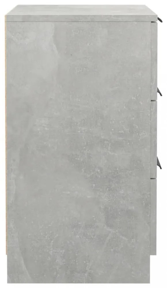 2 db betonszürke éjjeliszekrény 40 x 36 x 65 cm