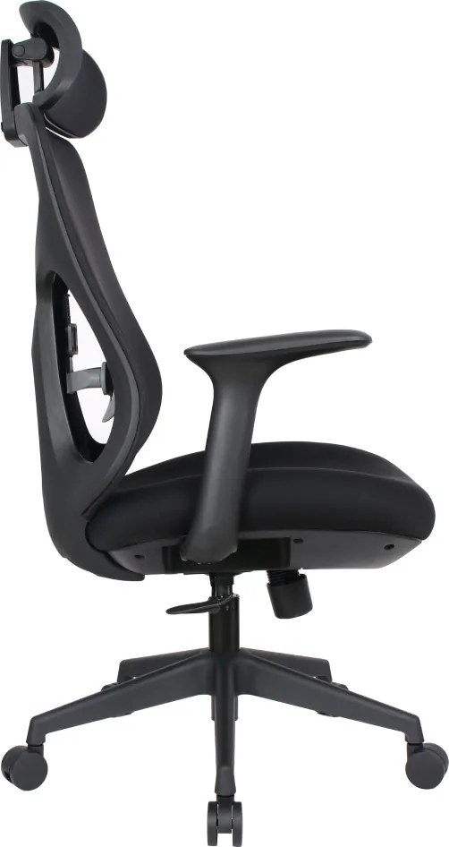 Irodai szék, fekete, teherbírás 150 kg, SULIVAN