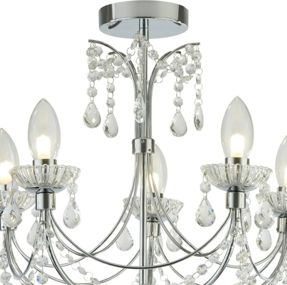 Fürdőszoba Mennyezeti Lámpa Króm AUTUMN SEARCHLIGHT 9037-5CC