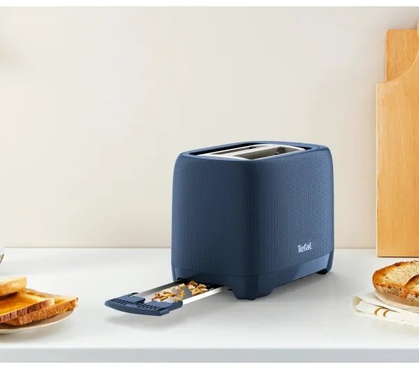 Tefal - Kenyérpirító két lyukkal MORNING 850W/230V kék