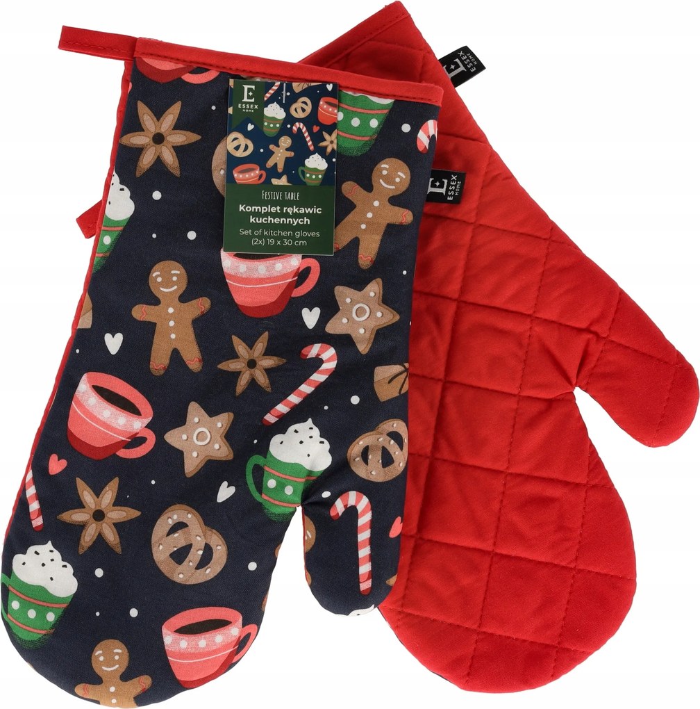 Karácsonyi sütőkesztyű mézeskalács mintával Karácsony
