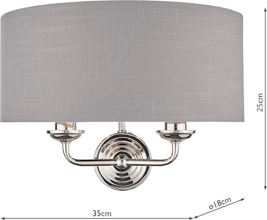 Laura Ashley Sorrento 3727711-Q Fali lámpa 2x40W/E14 IP20