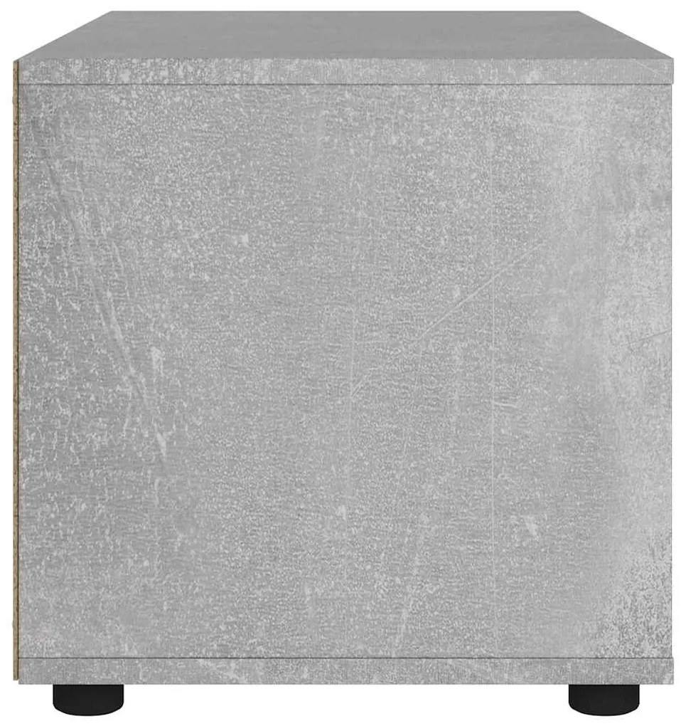 VISNES betonszürke szerelt fa TV-szekrény 100x40x38 cm