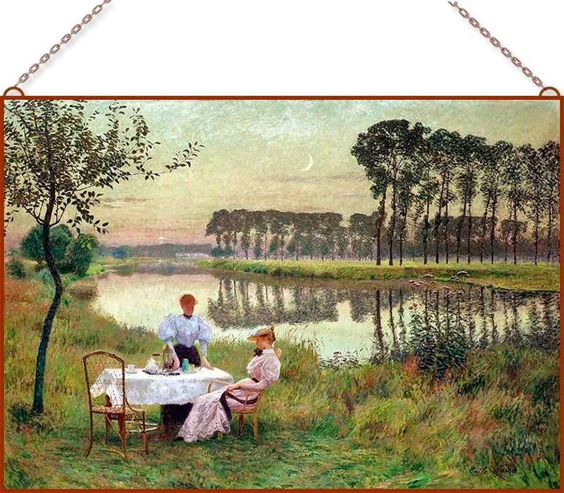 Emile Claus-Summer Evening üvegkép, falikép