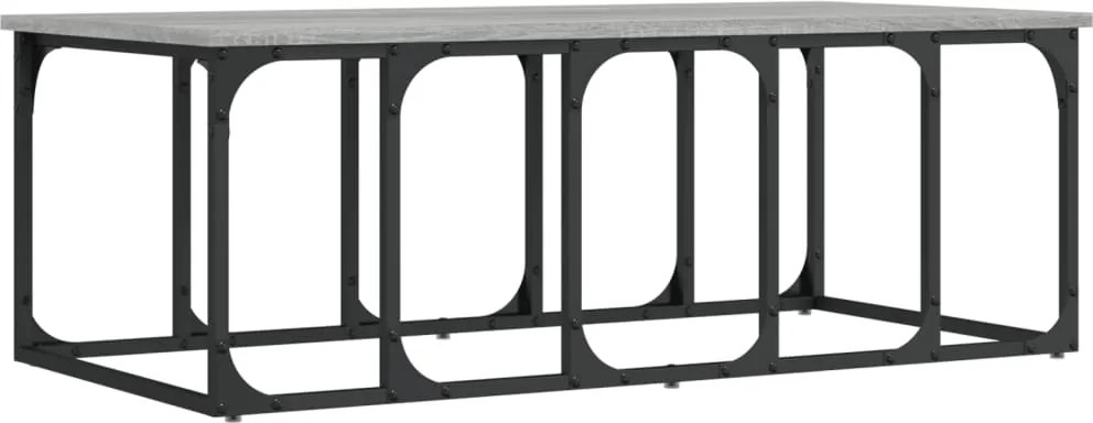 vidaXL szürke sonoma színű szerelt fa dohányzóasztal 100x50x35,5 cm