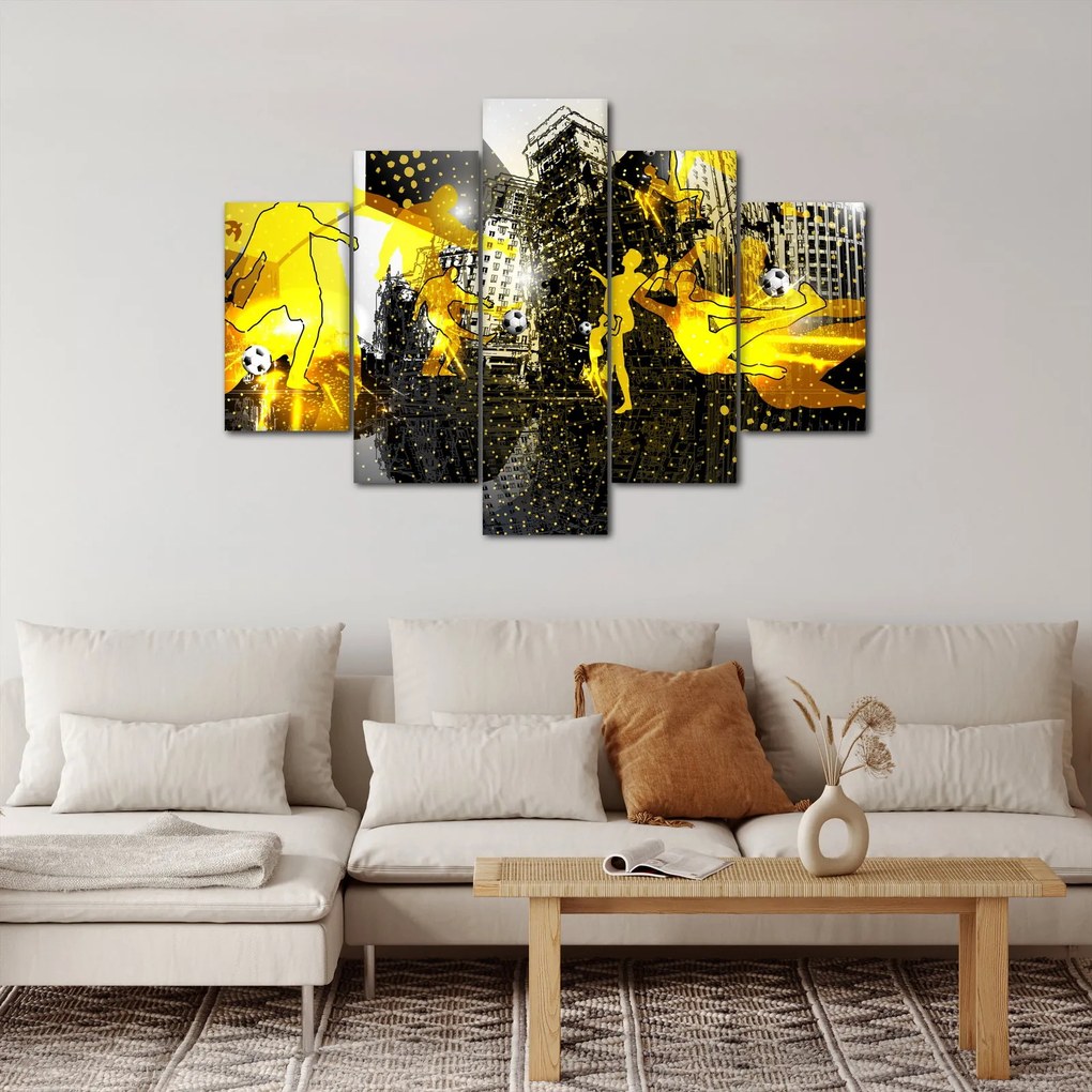 Kép - Foci a nagyvárosban (150x105 cm)