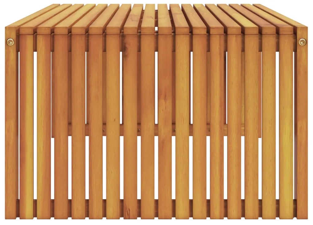 Kerti Kávéasztal 110x55x35 cm Tömör Fa Akác