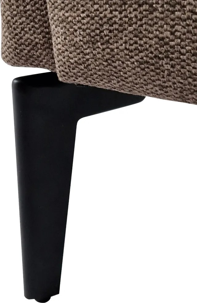 Design fotel, barna/fekete, KAPY
