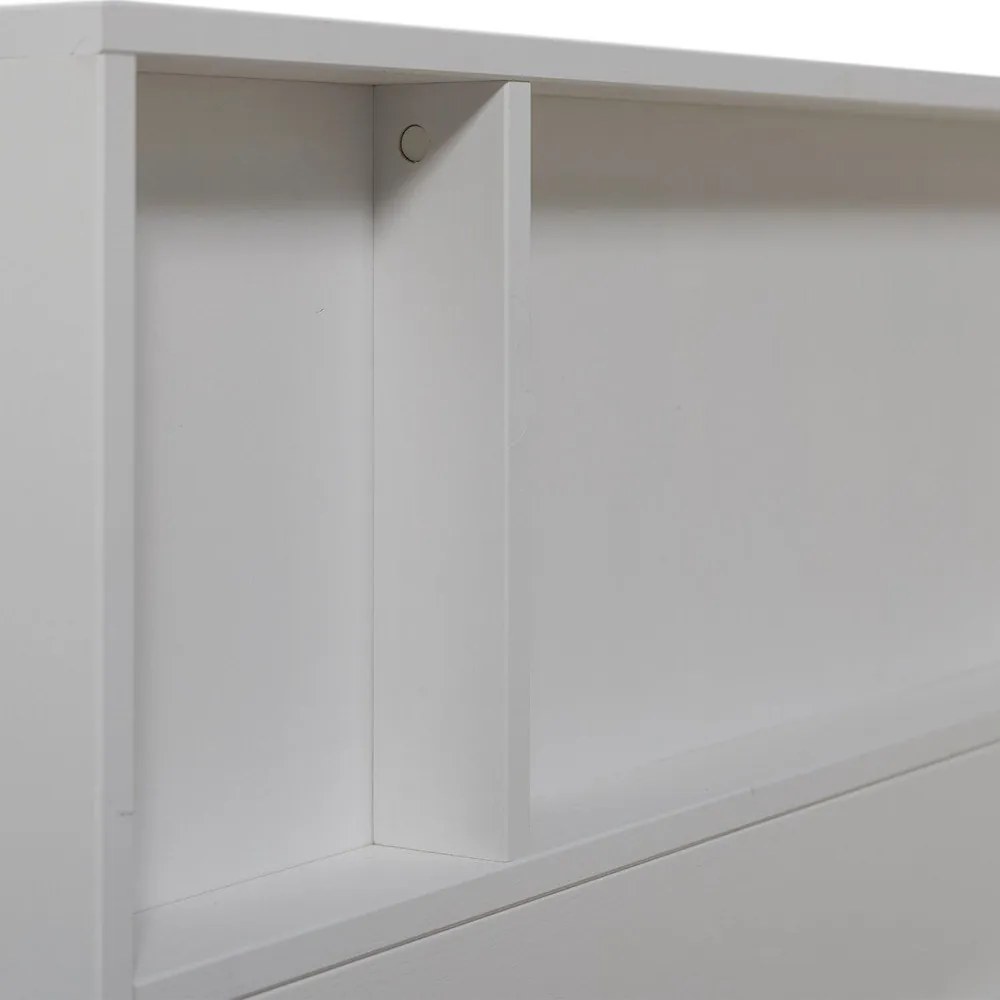 Fehér borovi fenyő egyszemélyes ágy ágyrács nélkül 90x200 cm Carter – WOOOD