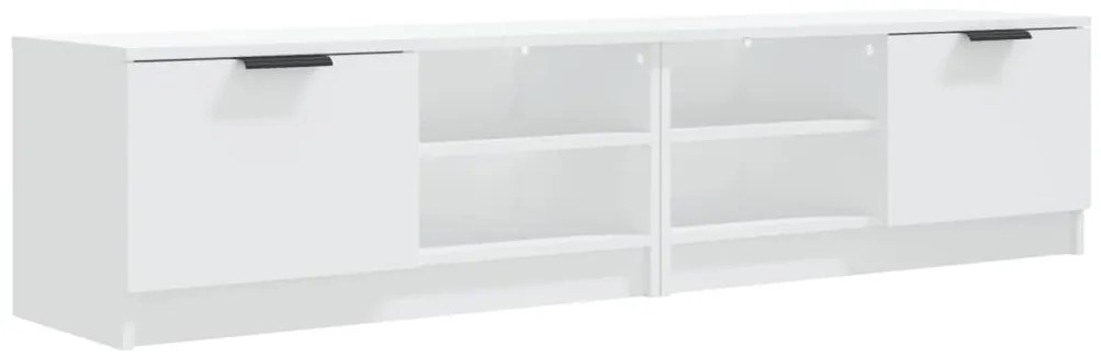 2 db fehér szerelt fa TV-szekrény 80 x 35 x 36,5 cm