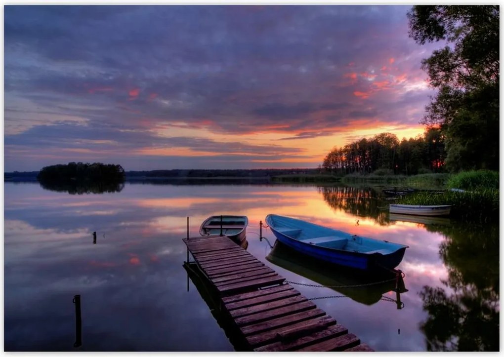 Poszterek 100x70 Híd a tavon