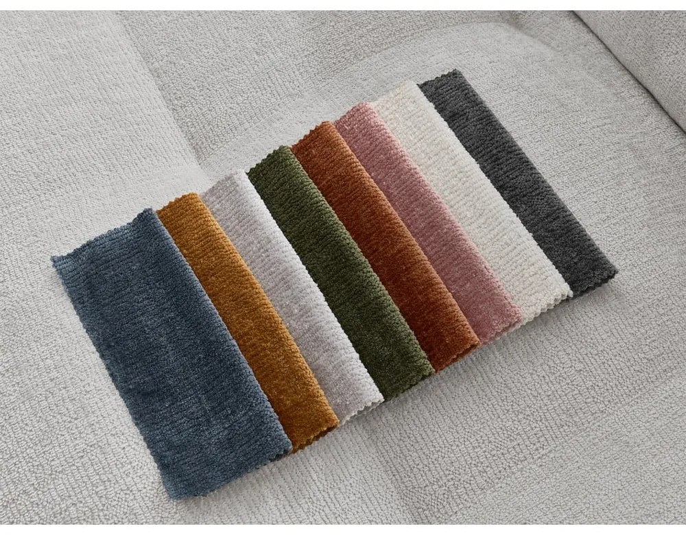 Világosszürke zsenília kanapé 237 cm Whesley – Bobochic Paris