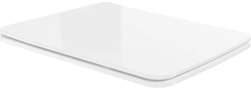 Mexen Vera lassan záródó Slim WC-ülőke, duroplast, fehér fényes - 39164000