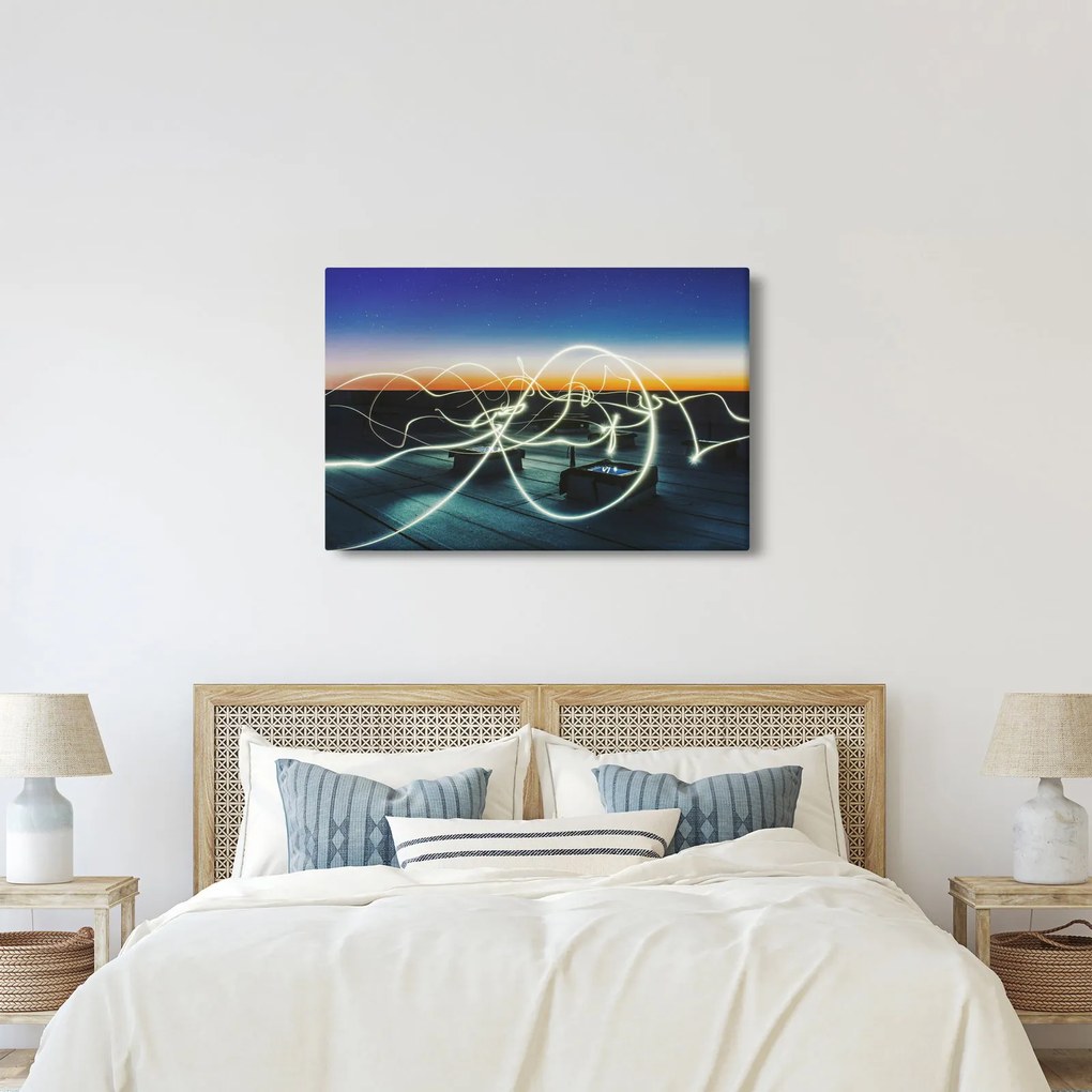 Kép - kilátás az égre a tetőről (90x60 cm)