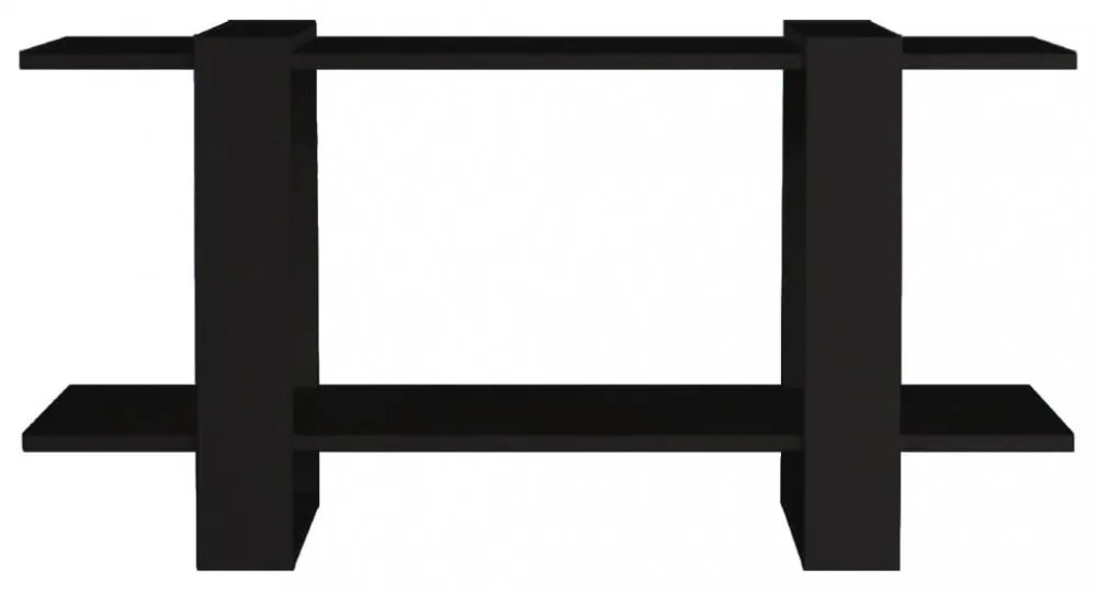 fekete szerelt fa könyvszekrény 100 x 30 x 51 cm