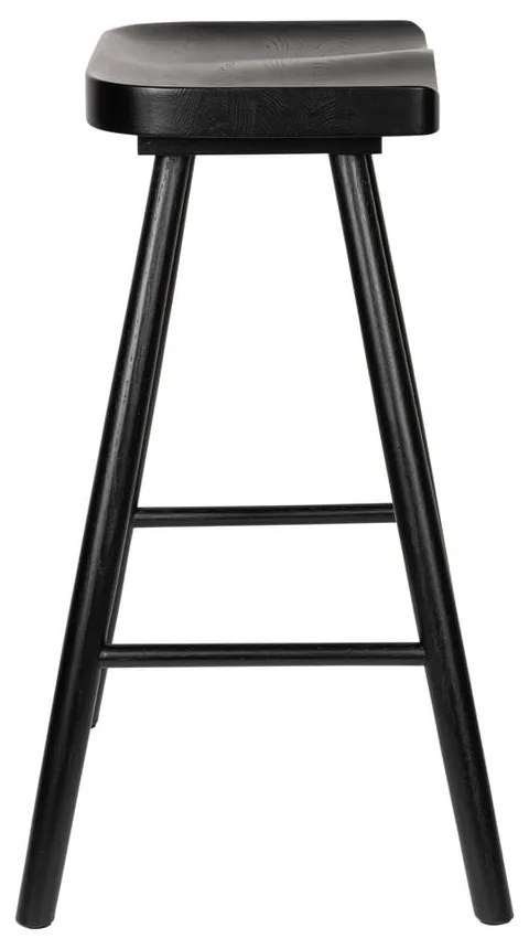 Fekete tölgyfa bárszék 64 cm Vander – White Label