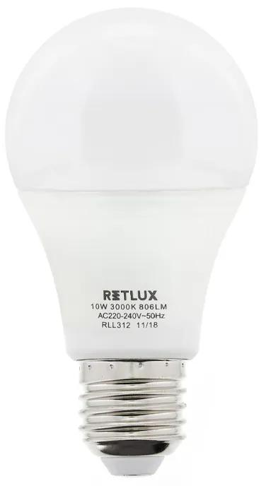 Retlux RLL 312 A60 E27 klasszikus LED izzó 3DIMM 10W