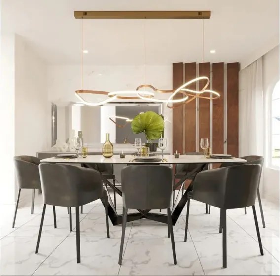 MORETTI MO8329 FLOW Modern Led Függesztett Lámpa LED IP20