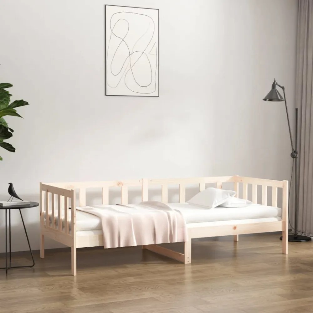tömör fenyőfa kanapéágy matrac nélkül 90 x 190 cm