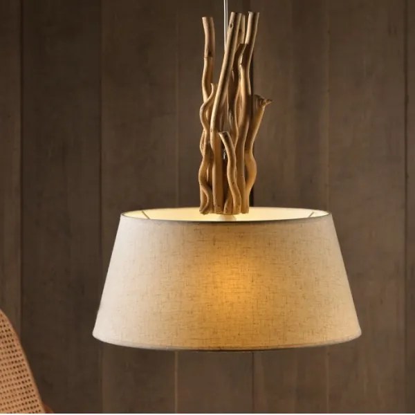 ONLI - Csillár zsinóron WOODY 1xE27/22W/230V