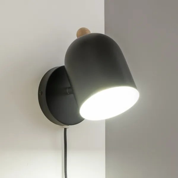 BRILAGI - GALLION irányítható fali spotlámpa 1xE27/15W/230V fekete