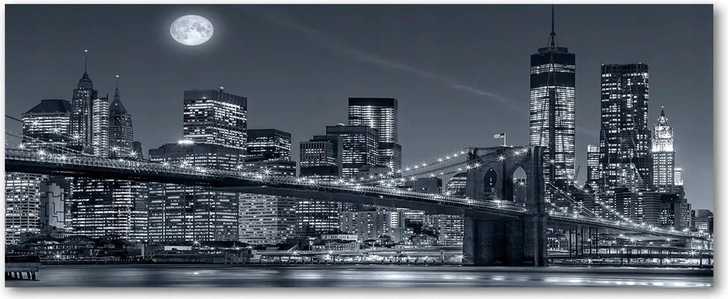 Manhattan New York edzett üveg panel XXL