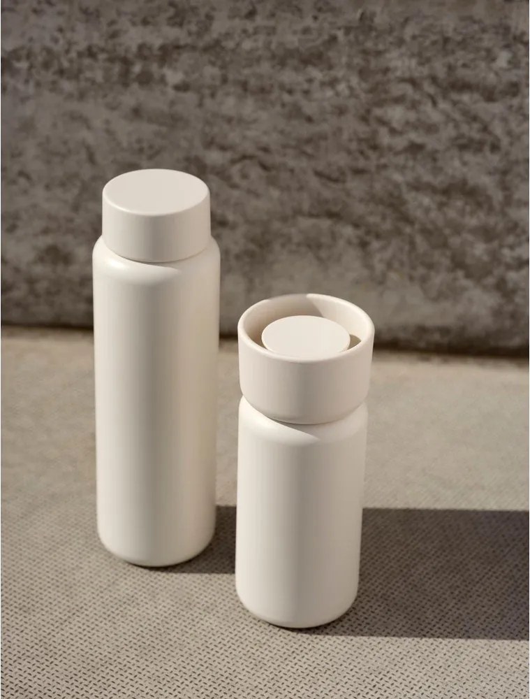 Bézs rozsdamentes acél termobögre 650 ml Singles – Zone