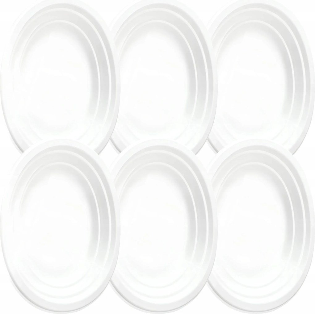 Vergionic 8053 Talíř oválný, műanyag, 14,5 x 21,5 cm 6 db