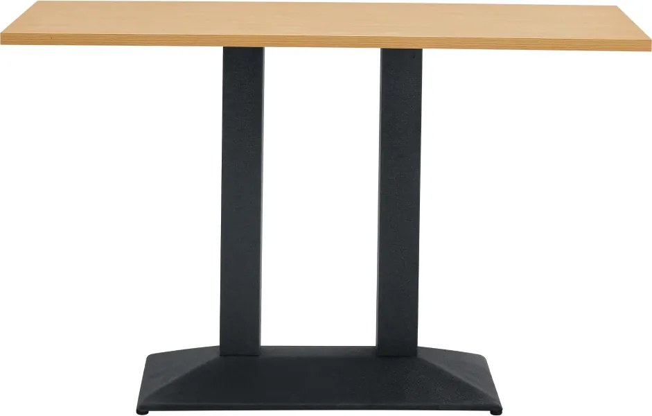 Bisztró asztal, tölgy/fekete, 120x60 cm, RINALDO TYP 2