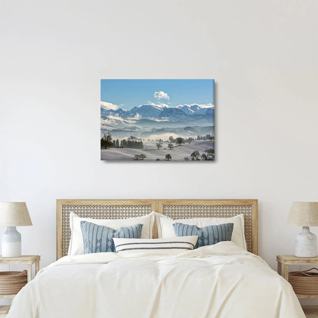 A havas hegyek képe (70x50 cm)