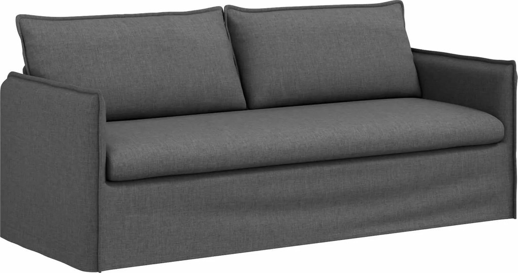 vidaXL Kanapé Sötétszürke 196 x 82 x 85 cm szövet