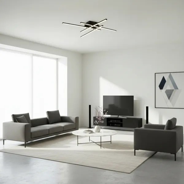 Brilagi - STRIPES LED mennyezeti lámpatest LED/37W/230V fekete