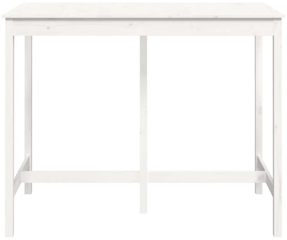 fehér tömör fenyőfa bárasztal 140 x 80 x 110 cm