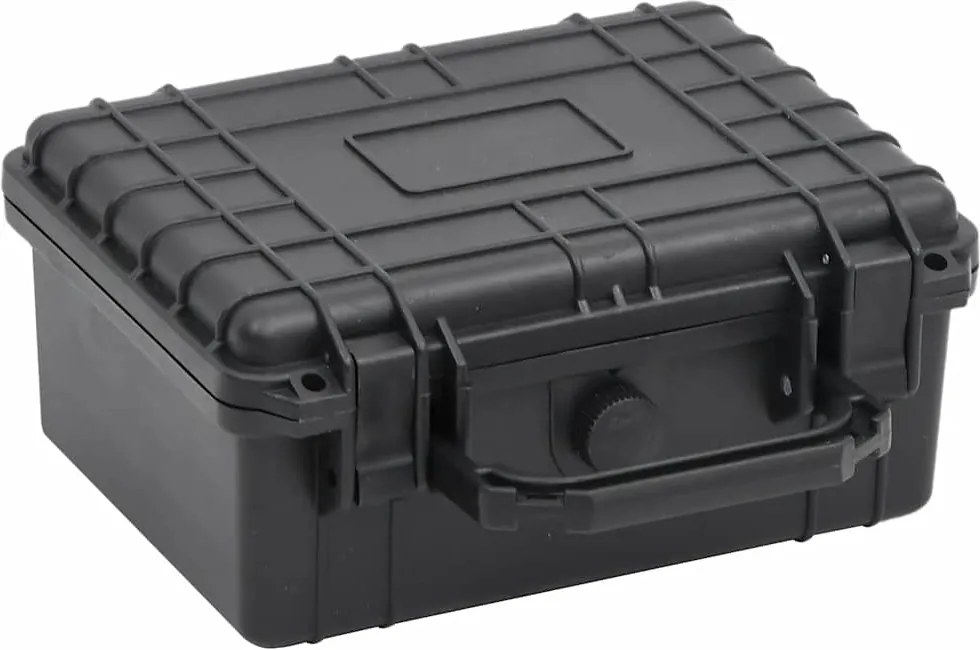 vidaXL fekete PP hordozható repülős tok 24 x 19 x 11 cm