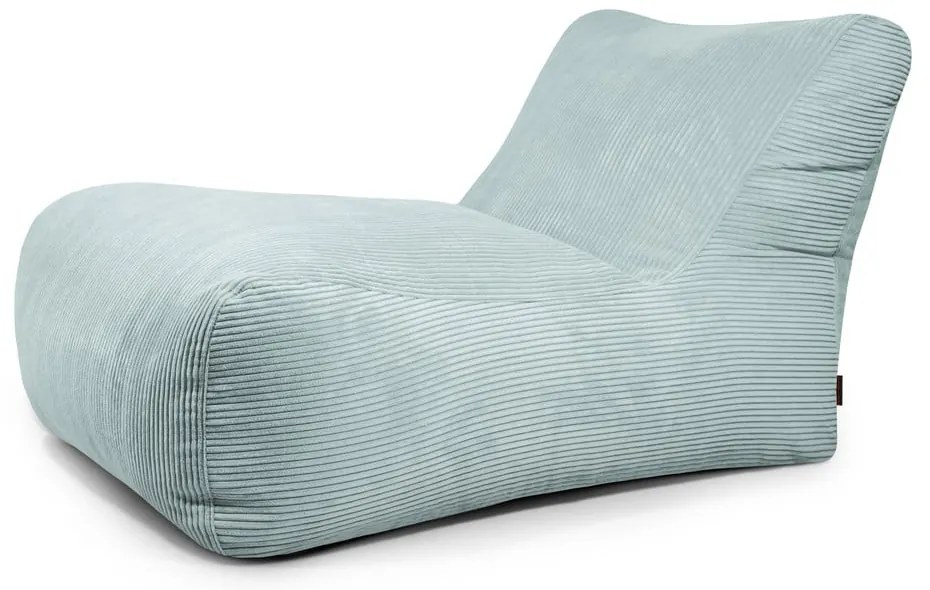 Mentazöld kordbársony babzsákfotel Lounge 100 – SLOWDOWN