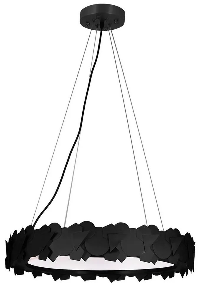 LED Csillár zsinóron SOHO 1xLED/24W/230V fekete