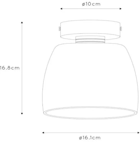Lucide 30164/01/30 - Fürdőszobai mennyezeti lámpa TYLER 1xG9/33W/230V IP44