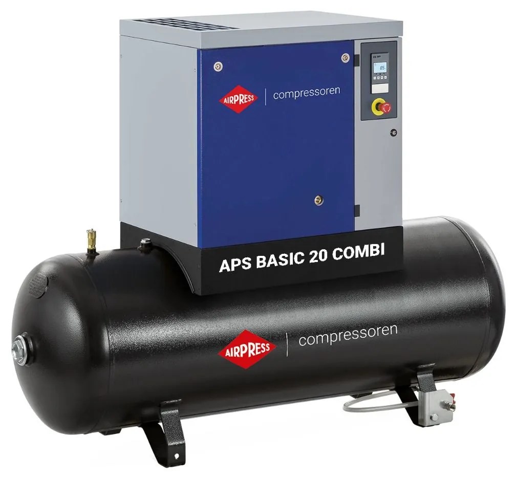 Csavarkompresszor APS 20 Basic Combi 8 bar 20 LE/15 kW 1860 l/min 500 l 364860-8