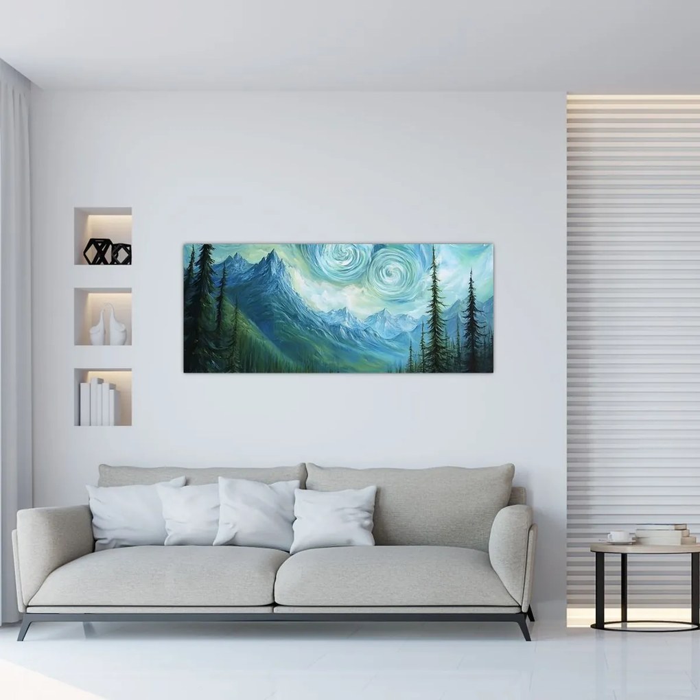 Kép - Táj Van Gogh érintésével (120x50 cm)