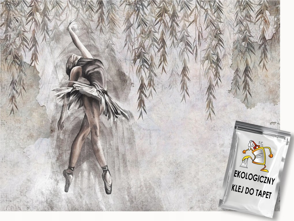 Fotótapéta Flizelina Levelek Fűzfa Táncos Balerina 350x250 ragasztó