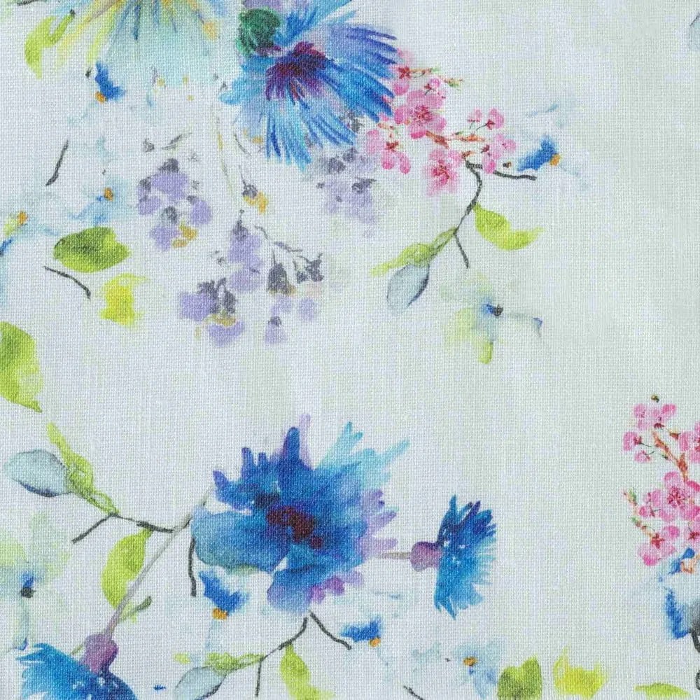 Len asztali futó 40x200 cm White Flowers – Linen Tales