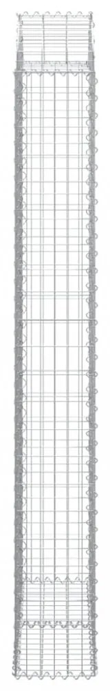 íves horganyzott vas gabion kosár 100x30x220/240 cm