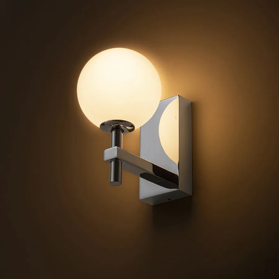 RENDL PEGGY fali lámpa króm/opálüveg 230V LED G9 6W IP44