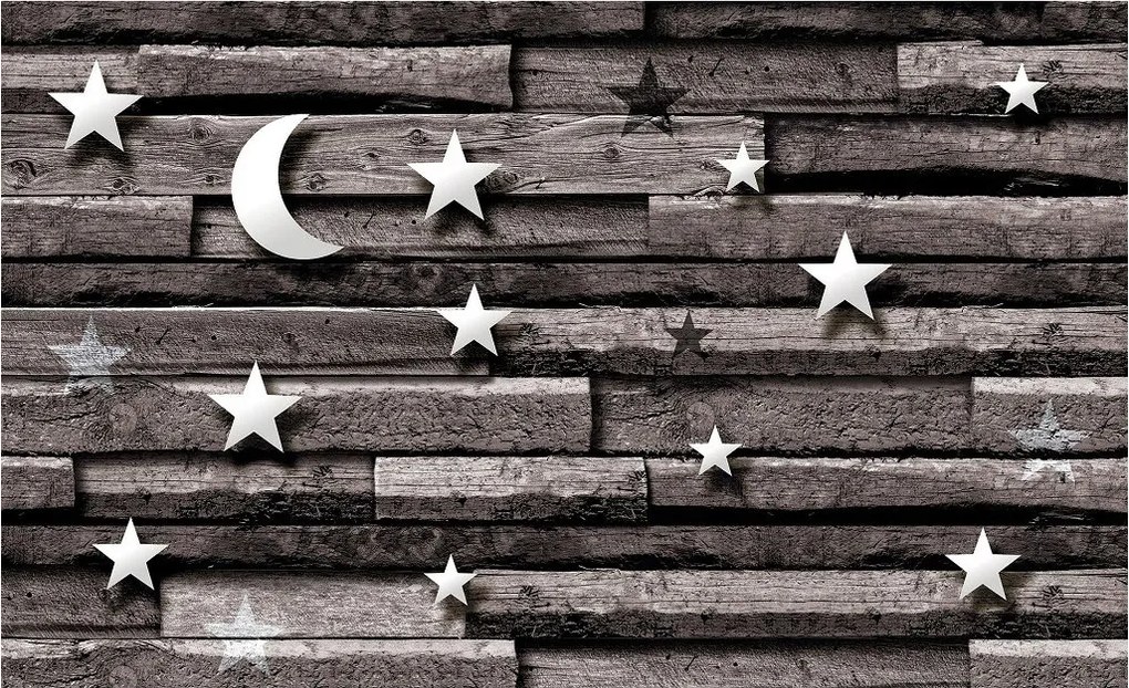 Fotótapéta Csillagok éjszakai hold nyugalom vinil fa 208x146 +ragasztó