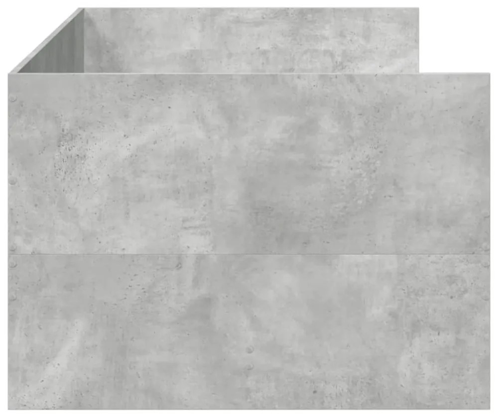 betonszürke kanapéágy fiókkal matrac nélkül 90x200 cm