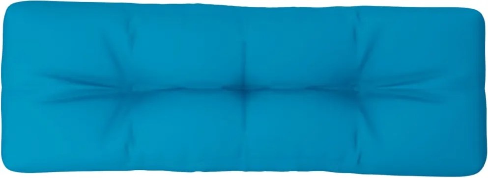 vidaXL világoskék szövet raklappárna 120 x 40 x 12 cm