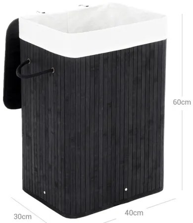 GUS szennyeskosár, fekete