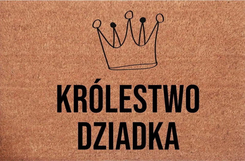Lábtörlő az ajtóhoz Ajándék nagypapának Nagypapa királysága