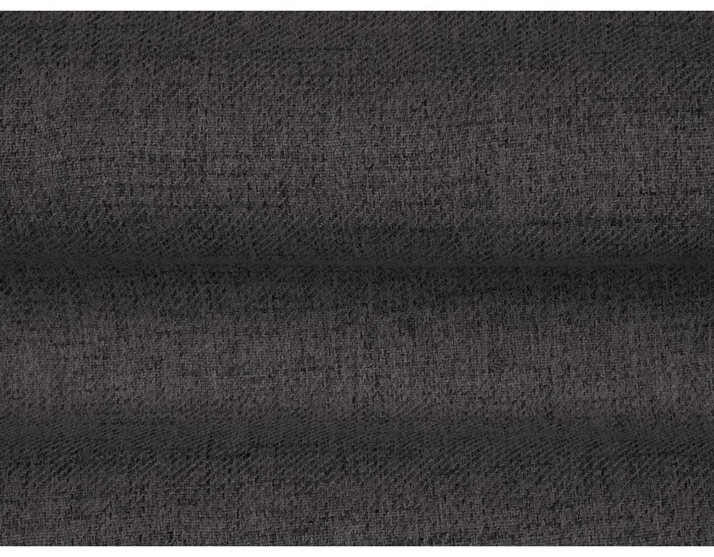 Fekete kárpitozott ágyneműtartós franciaágy ágyráccsal 180x200 cm Mamaia – Micadoni Home